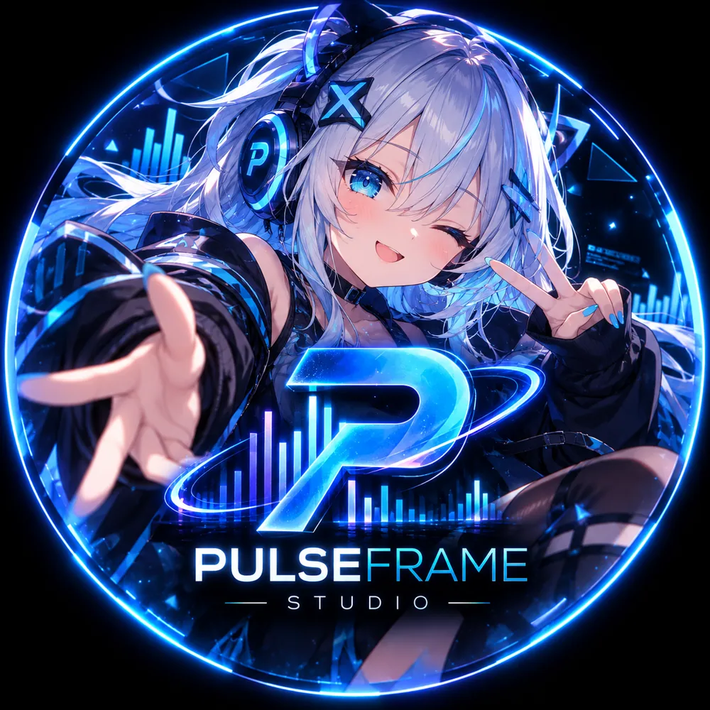 Pulsy Jessica — маскот PulseFrame Studio